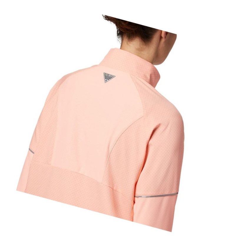 Columbia PFG Ultimate Catch ZERO Long Sleeve Hybrid Gömlek Kadın Pembe | 42165-AMNJ