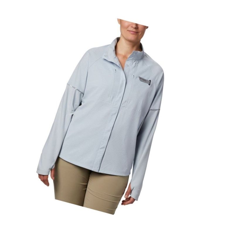 Columbia PFG Ultimate Catch ZERO Long Sleeve Hybrid Gömlek Kadın Gri | 40397-VBPM