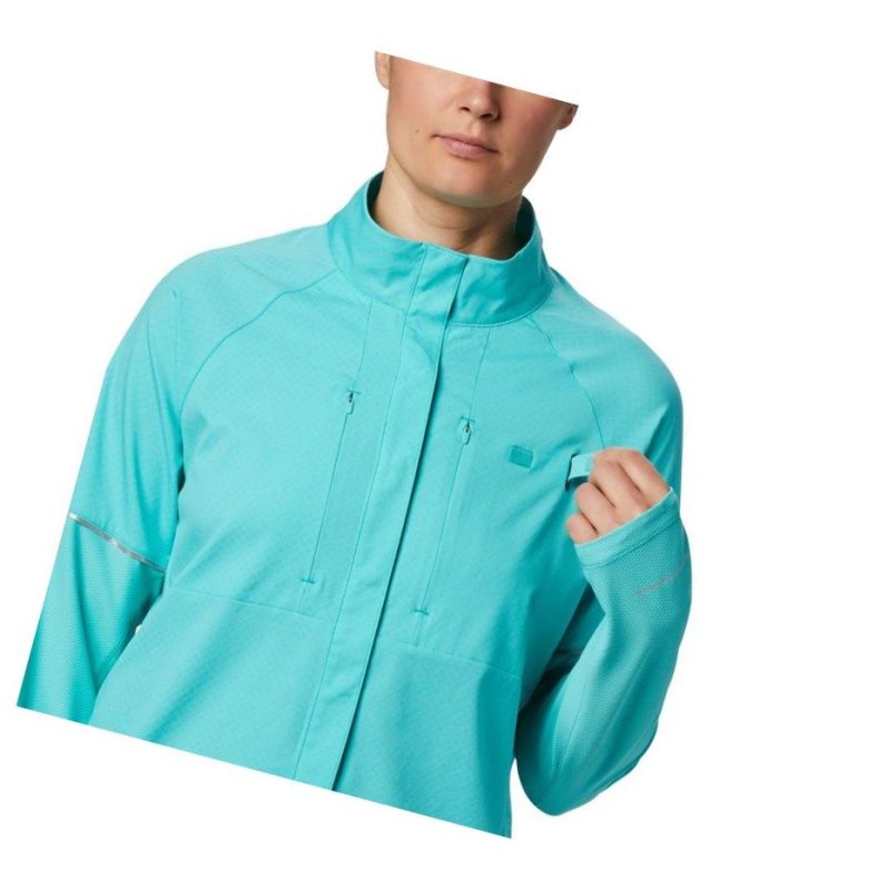 Columbia PFG Ultimate Catch ZERO Long Sleeve Hybrid Gömlek Kadın Mavi | 16973-OERD