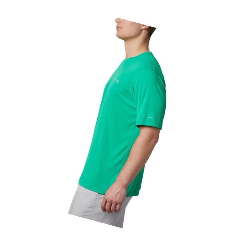 Columbia PFG Zero Rules Short Sleeve Tişört Erkek Açık Yeşil | 75812-KXMY