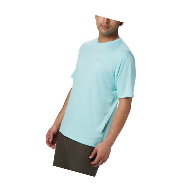 Columbia PFG Zero Rules Short Sleeve Tişört Erkek Açık Mavi | 38164-IUHO