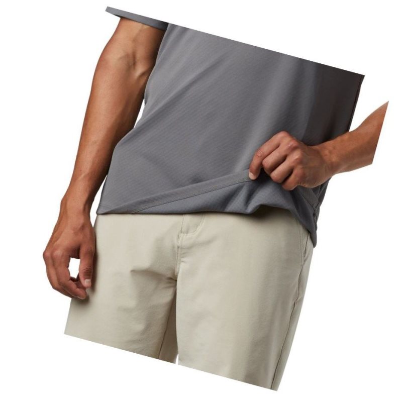 Columbia PFG Zero Rules Short Sleeve Tişört Erkek Gri | 32850-UNSI