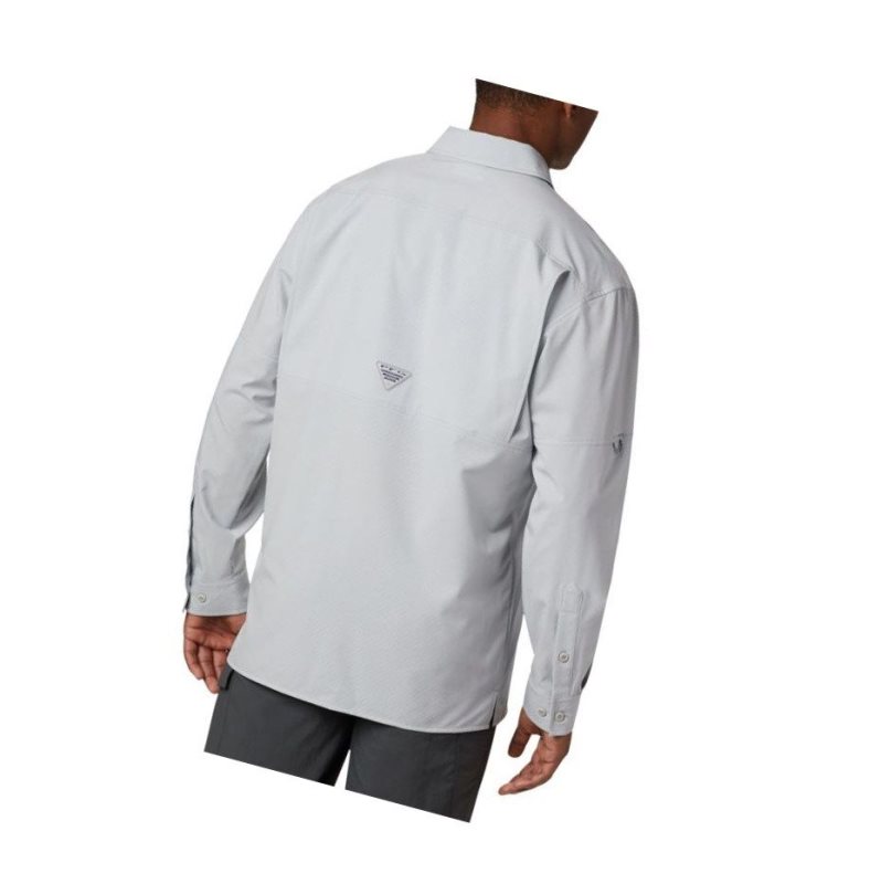 Columbia PFG Zero Rules Woven Long Sleeve Gömlek Erkek Gri | 93451-IPDR