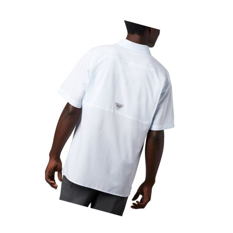 Columbia PFG Zero Rules Woven Short Sleeve Gömlek Erkek Beyaz | 74803-BNEY