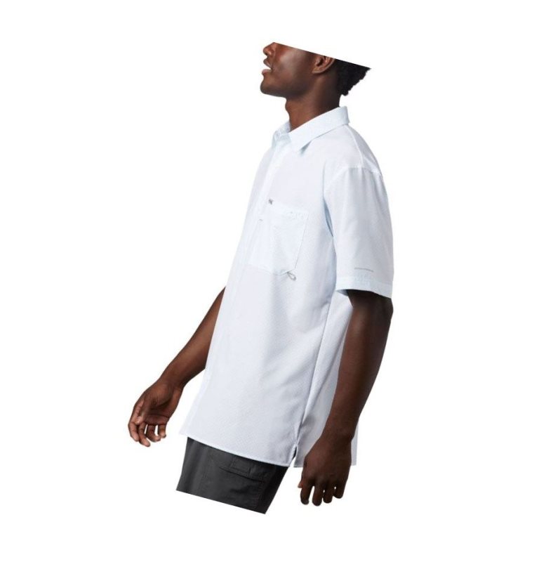 Columbia PFG Zero Rules Woven Short Sleeve Gömlek Erkek Beyaz | 74803-BNEY