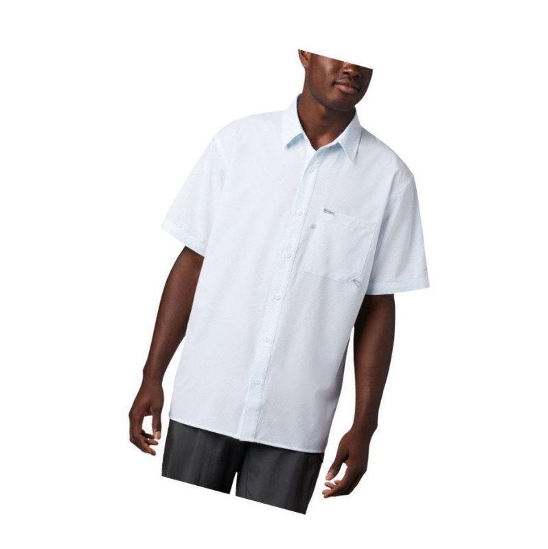 Columbia PFG Zero Rules Woven Short Sleeve Gömlek Erkek Beyaz | 74803-BNEY
