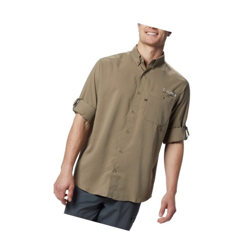 Columbia PHG Bucktail Long Sleeve Woven Gömlek Erkek Kahverengi | 62917-BSEG