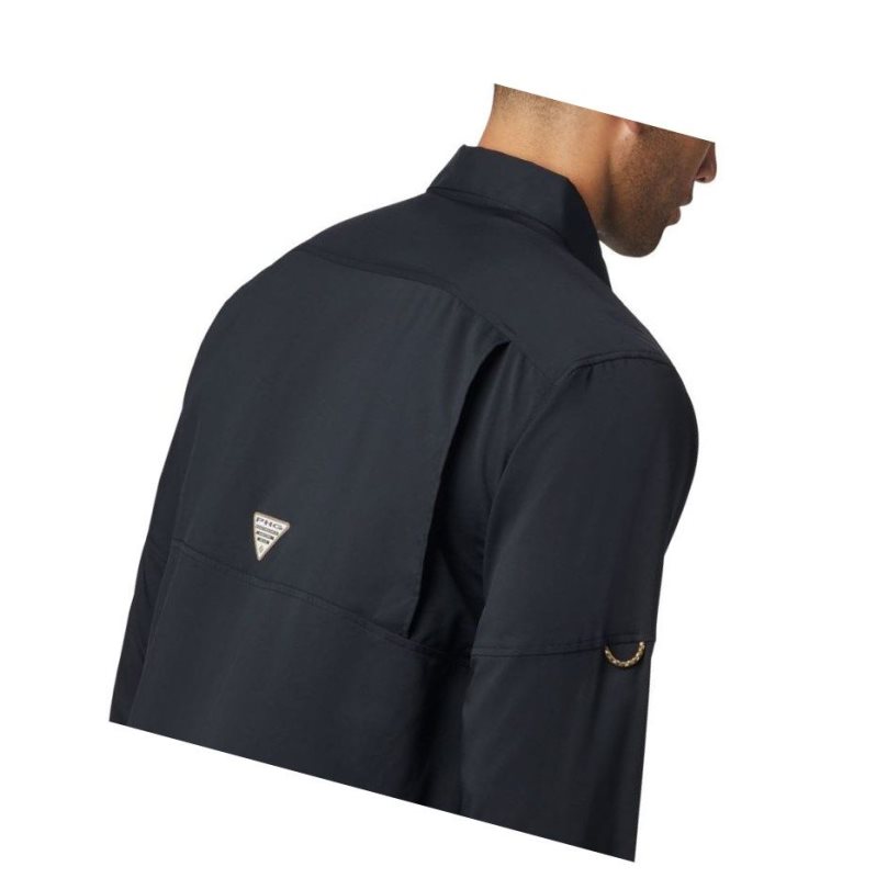 Columbia PHG Bucktail Long Sleeve Woven Gömlek Erkek Siyah | 49351-QEJG