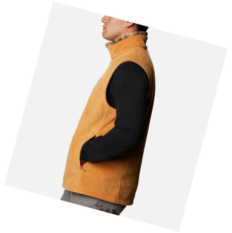 Columbia PHG Fleece Big Yelek Erkek Altın | 92857-CXTP
