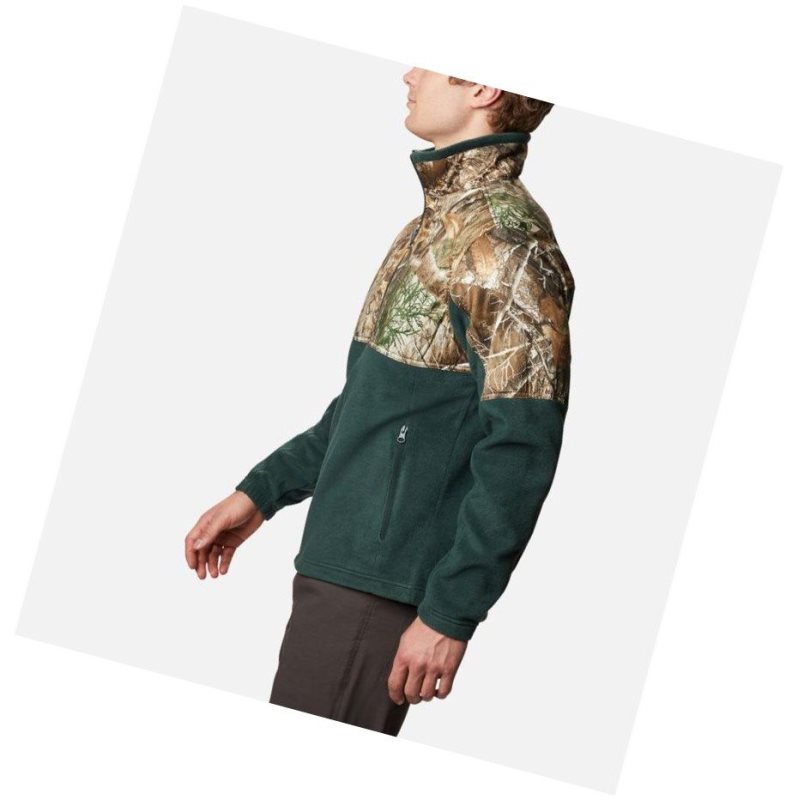 Columbia PHG Fleece Overlay Mont Erkek Yeşil | 05734-EBYV