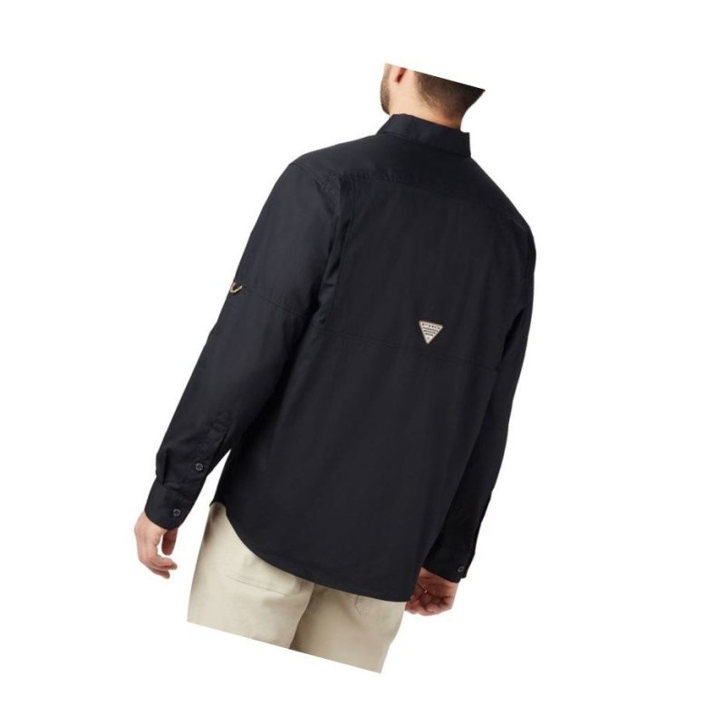 Columbia PHG Sharptail Long Sleeve Gömlek Erkek Siyah | 92736-LCXT