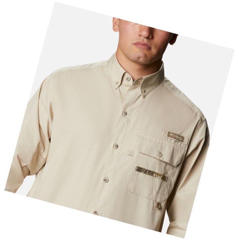 Columbia PHG Sharptail Long Sleeve Gömlek Erkek Haki | 18750-KSUN