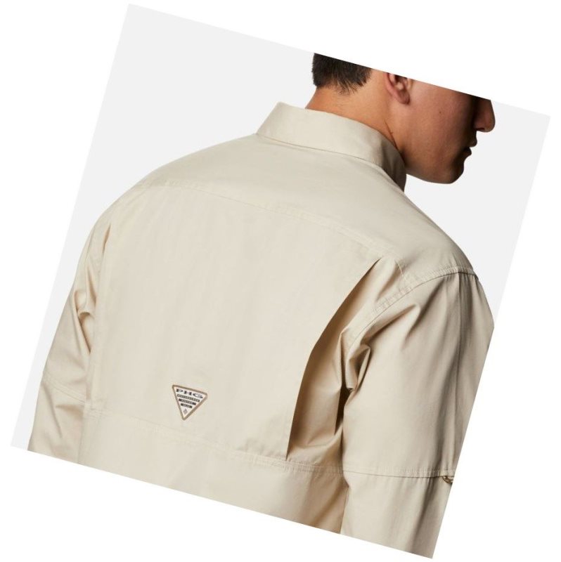 Columbia PHG Sharptail Long Sleeve Tall Gömlek Erkek Haki | 34175-KEXO