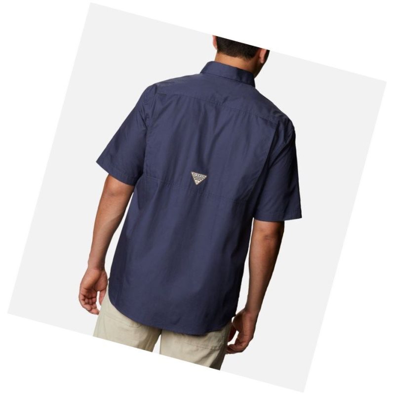 Columbia PHG Sharptail Short Sleeve Tall Gömlek Erkek Lacivert | 64580-IWYV