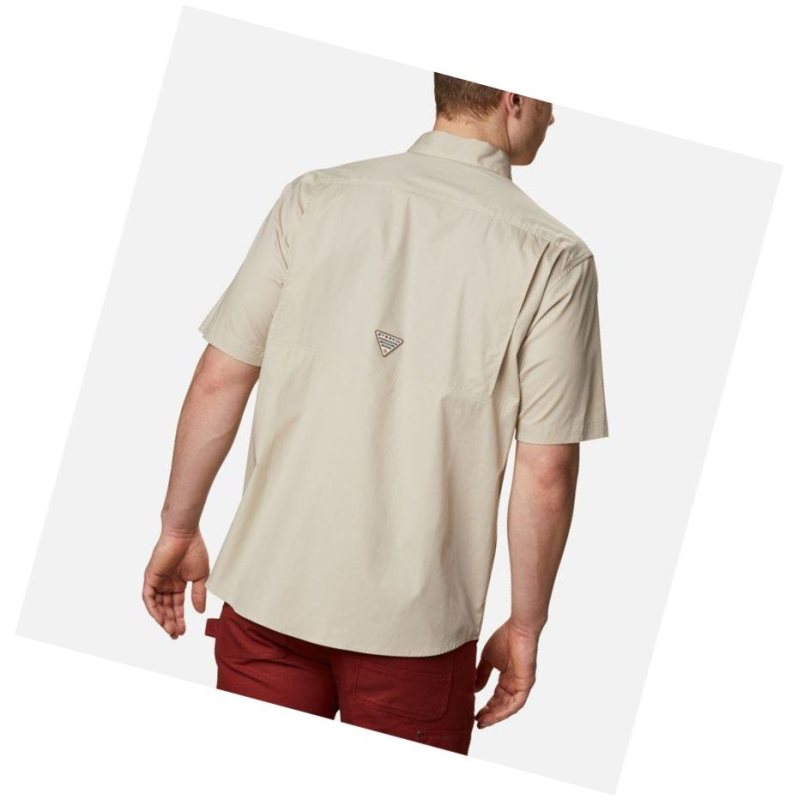 Columbia PHG Sharptail Short Sleeve Tall Gömlek Erkek Haki | 28594-IKYO