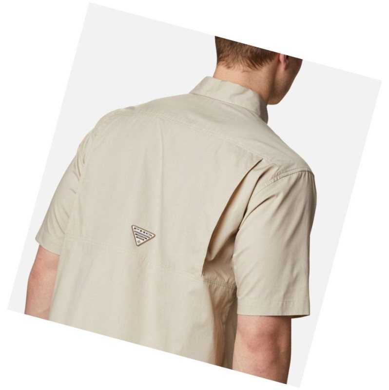 Columbia PHG Sharptail Short Sleeve Tall Gömlek Erkek Haki | 28594-IKYO