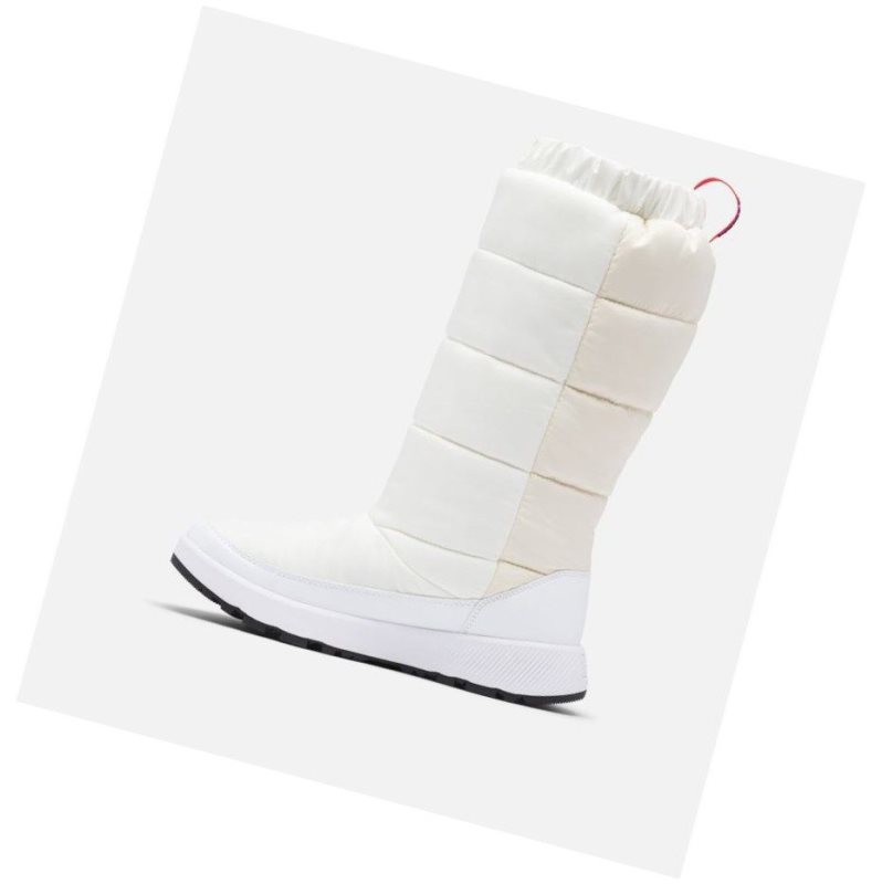 Columbia Paninaro Omni-Heat Tall Bot Kadın Beyaz Mavi | 31956-MRCI