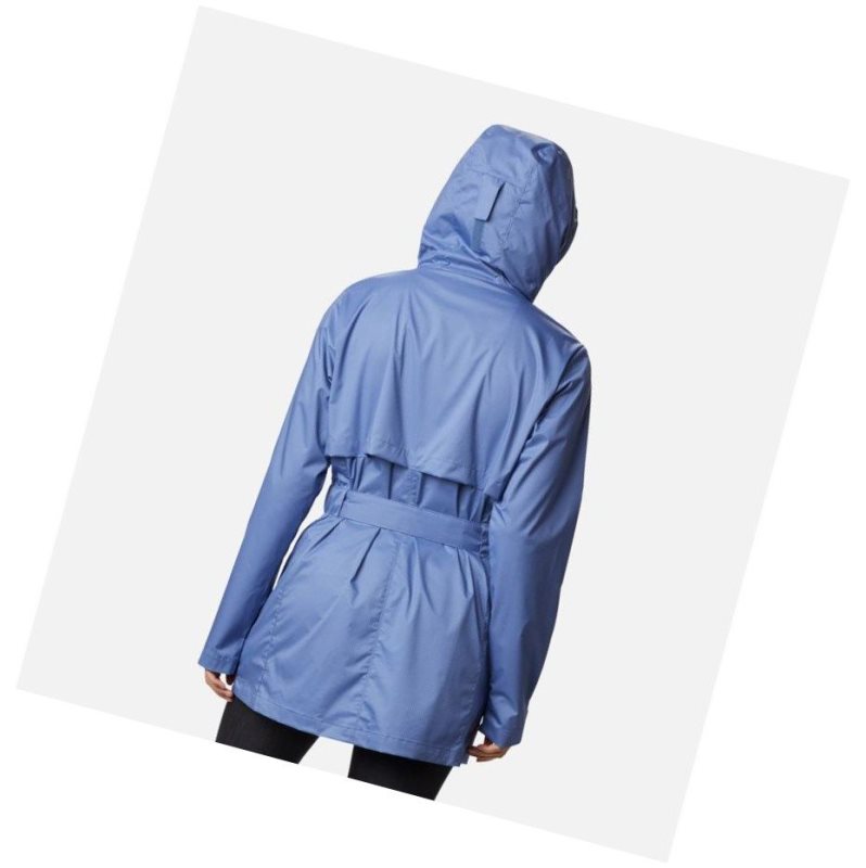 Columbia Pardon My Trench Rain Mont Kadın Mavi | 52698-ODJA