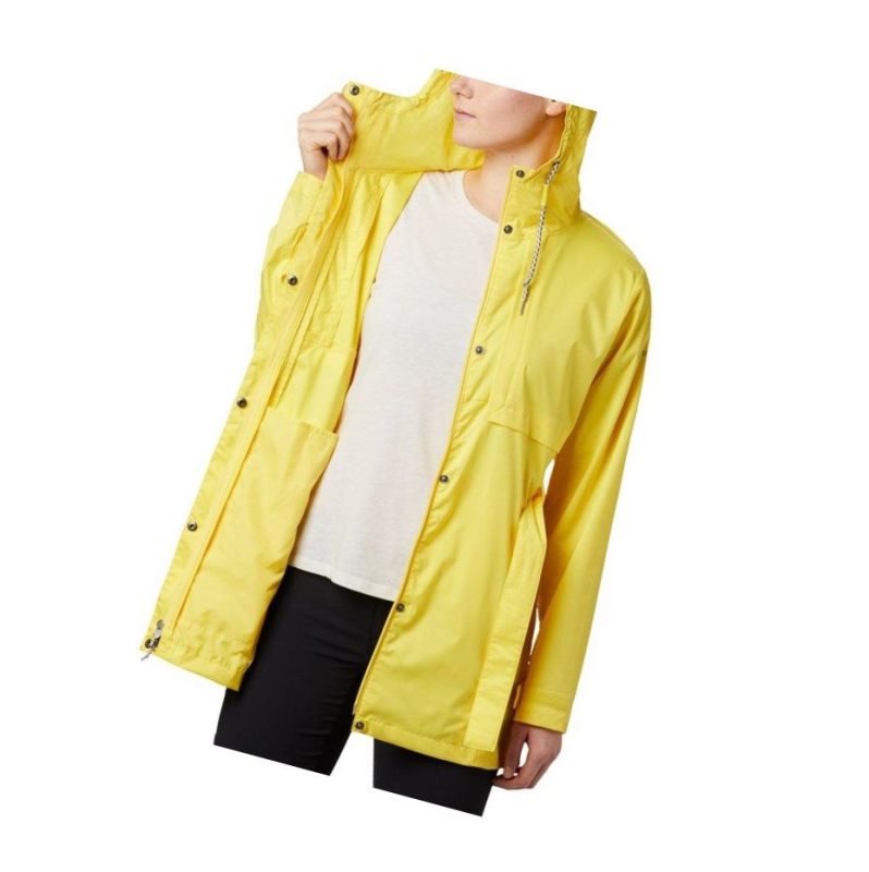 Columbia Pardon My Trench Rain Mont Kadın Sarı | 25639-KDCP