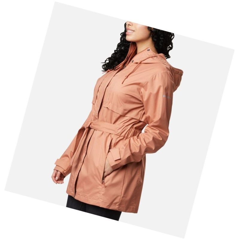 Columbia Pardon My Trench Rain Mont Kadın Pembe | 25174-JOIC