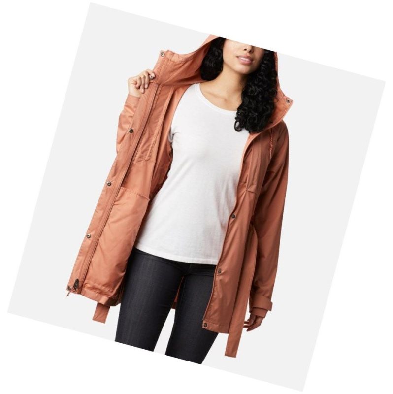 Columbia Pardon My Trench Rain Mont Kadın Pembe | 25174-JOIC