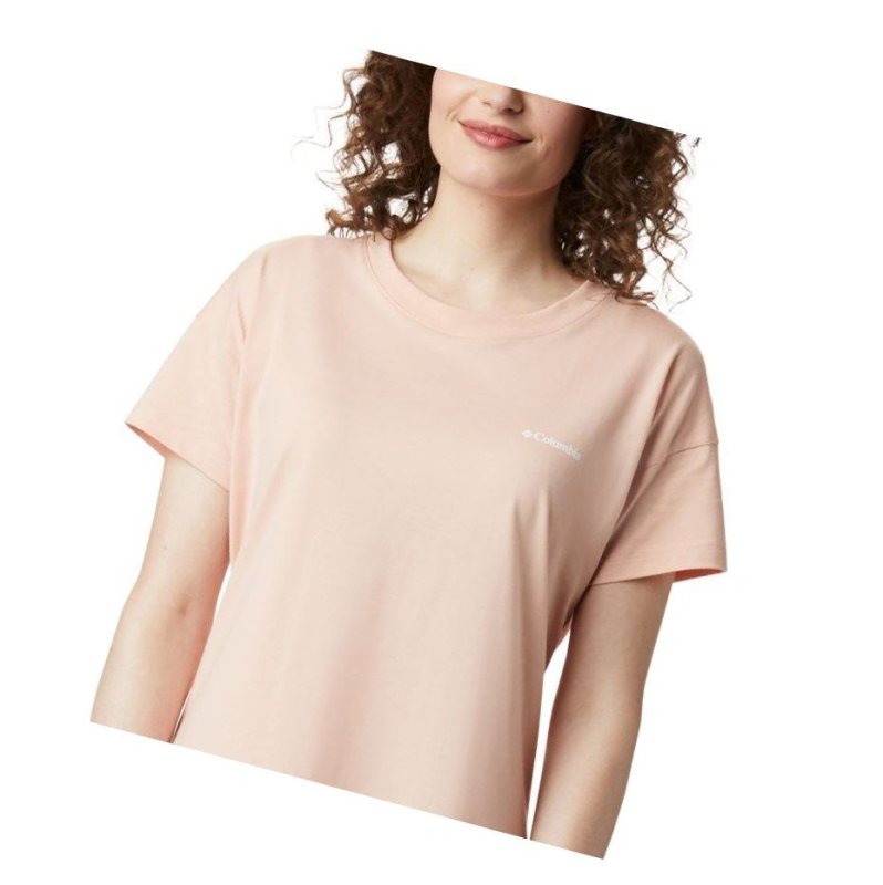Columbia Park Printed Elbise Kadın Pembe | 43652-YMEG