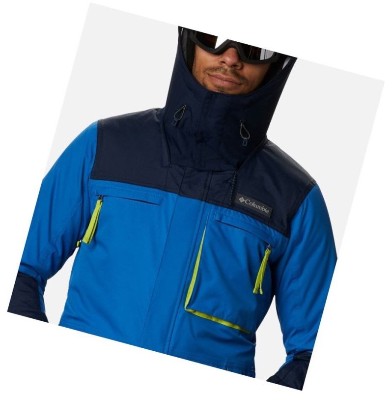 Columbia Park Run Mont Erkek Açık Indigo Lacivert | 85341-EMPW
