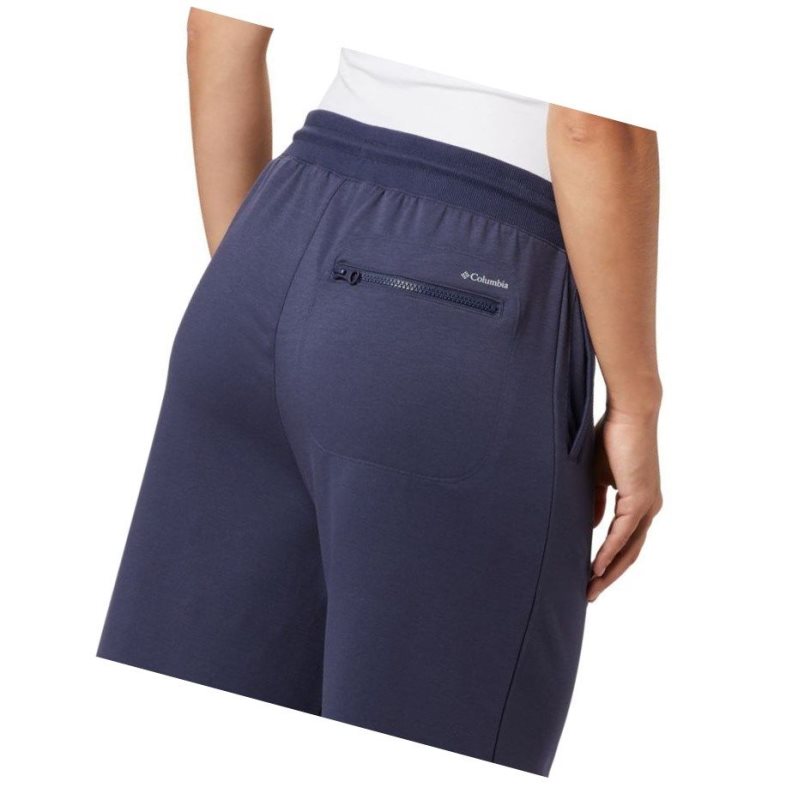 Columbia Park Wide Leg Capri Pantolon Kadın Lacivert | 98631-IOBC