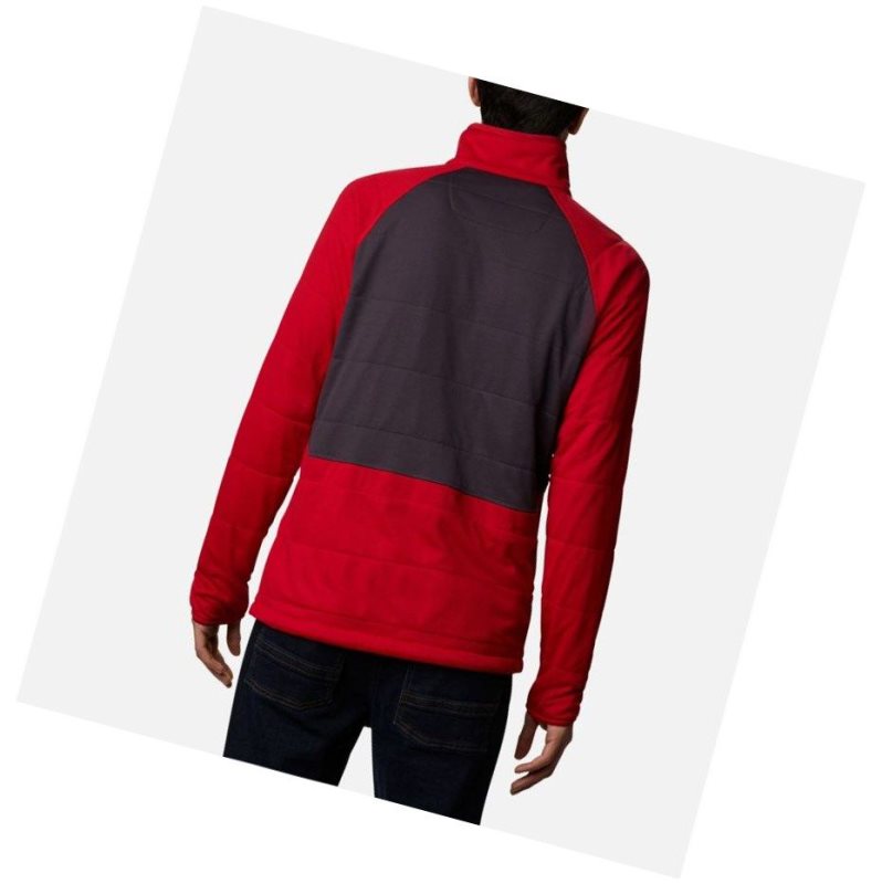 Columbia Parkdale Point Full Zip Mont Erkek Mavi Kırmızı | 20816-EQSD