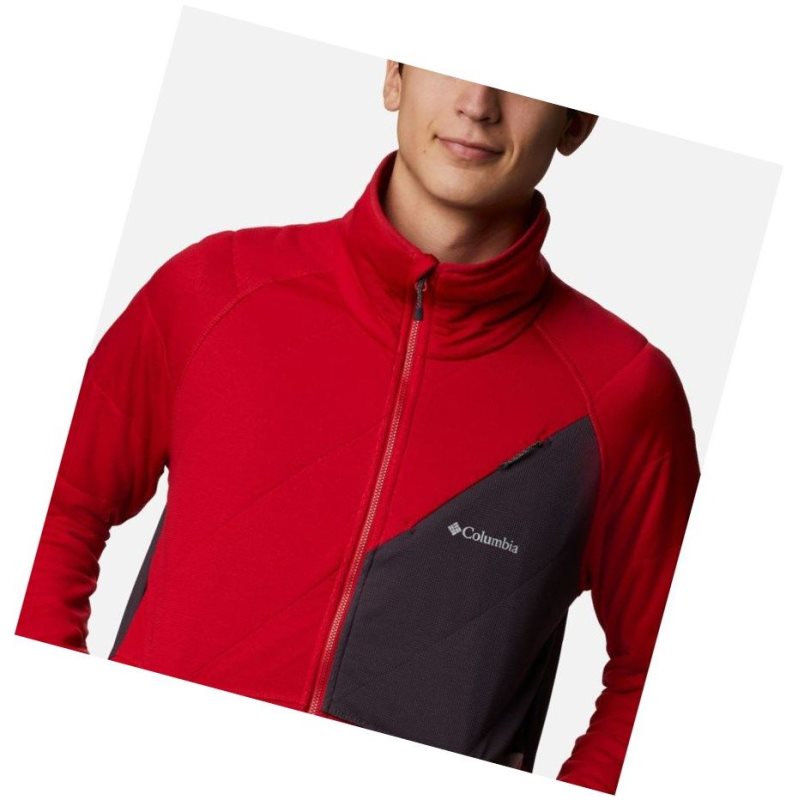 Columbia Parkdale Point Full Zip Mont Erkek Mavi Kırmızı | 20816-EQSD