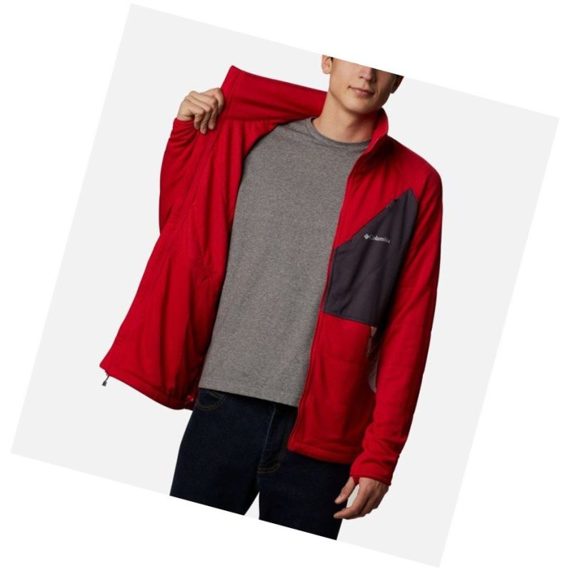 Columbia Parkdale Point Full Zip Mont Erkek Mavi Kırmızı | 20816-EQSD