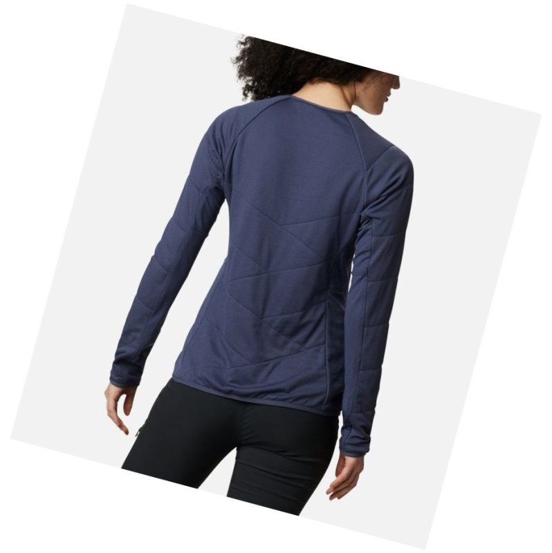 Columbia Parkdale Point Insulated Crew Sweatshirt Kadın Lacivert | 76350-CQKH