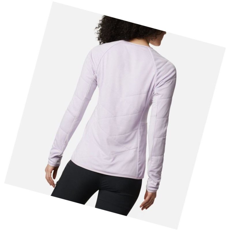 Columbia Parkdale Point Insulated Crew Sweatshirt Kadın Mor | 74580-TDYQ