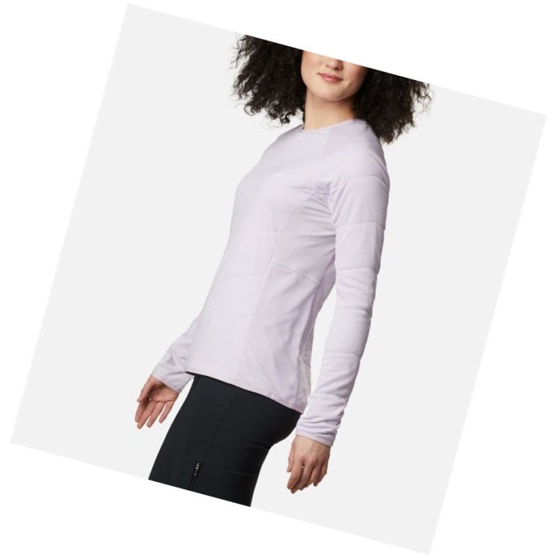 Columbia Parkdale Point Insulated Crew Sweatshirt Kadın Mor | 74580-TDYQ