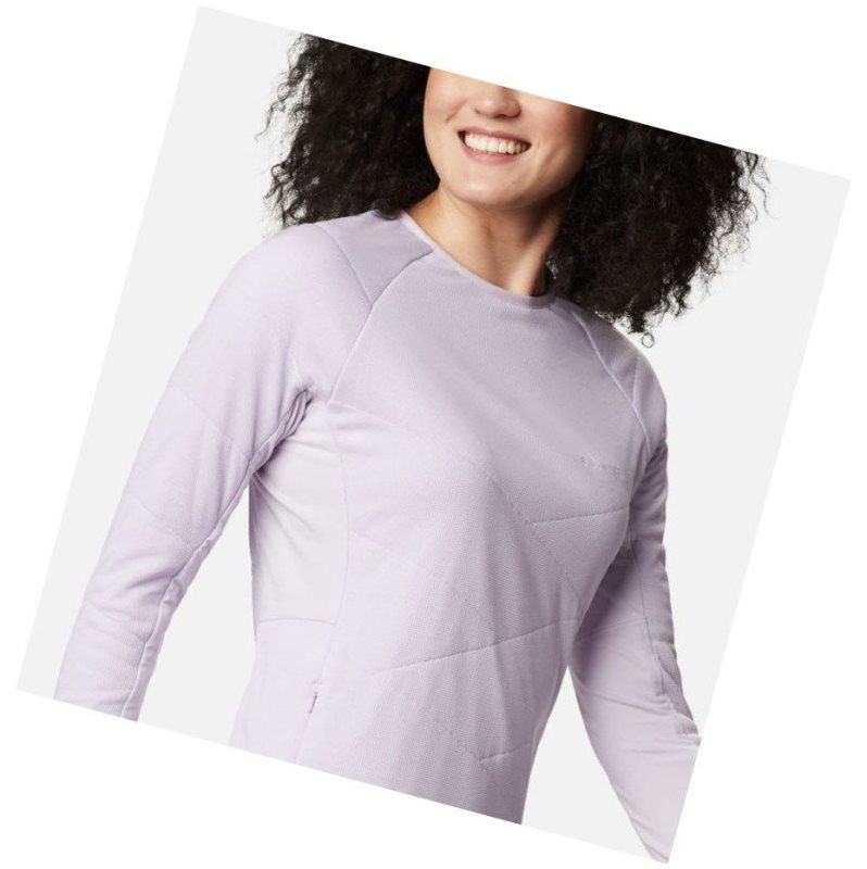 Columbia Parkdale Point Insulated Crew Sweatshirt Kadın Mor | 74580-TDYQ