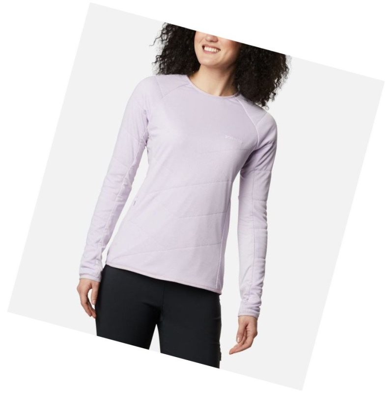 Columbia Parkdale Point Insulated Crew Sweatshirt Kadın Mor | 74580-TDYQ