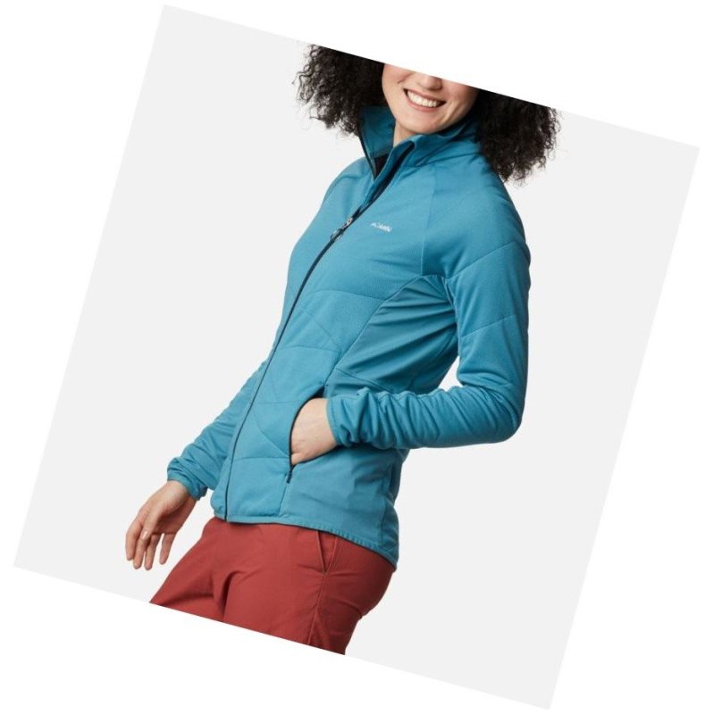 Columbia Parkdale Point Insulated Full Zip Mont Kadın Mavi | 69180-IZYJ