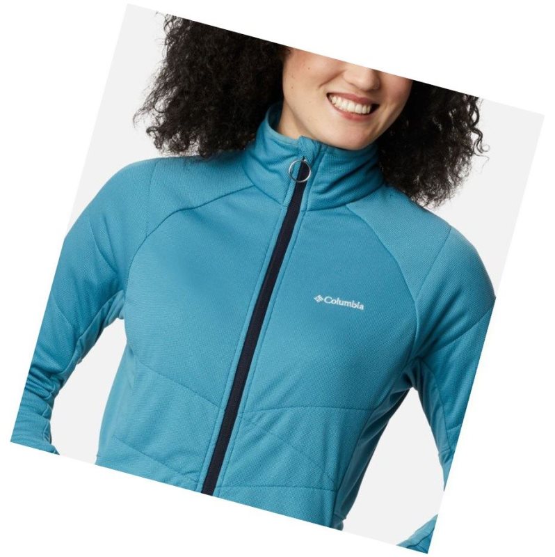 Columbia Parkdale Point Insulated Full Zip Mont Kadın Mavi | 69180-IZYJ