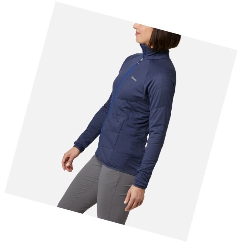 Columbia Parkdale Point Insulated Full Zip Mont Kadın Lacivert | 32168-TNGY