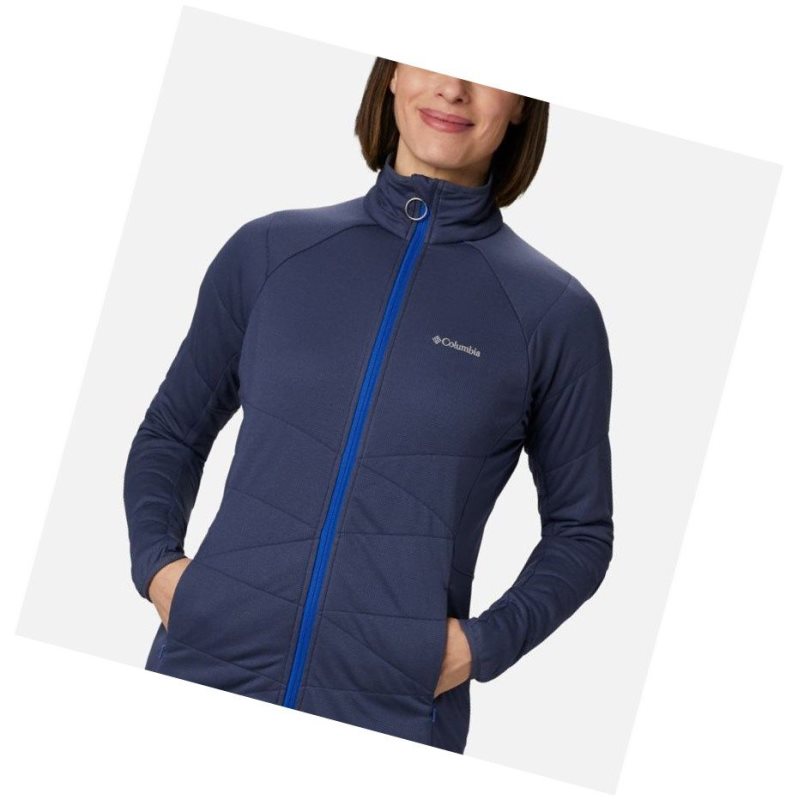Columbia Parkdale Point Insulated Full Zip Mont Kadın Lacivert | 32168-TNGY