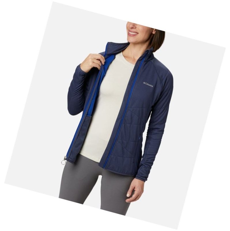 Columbia Parkdale Point Insulated Full Zip Mont Kadın Lacivert | 32168-TNGY