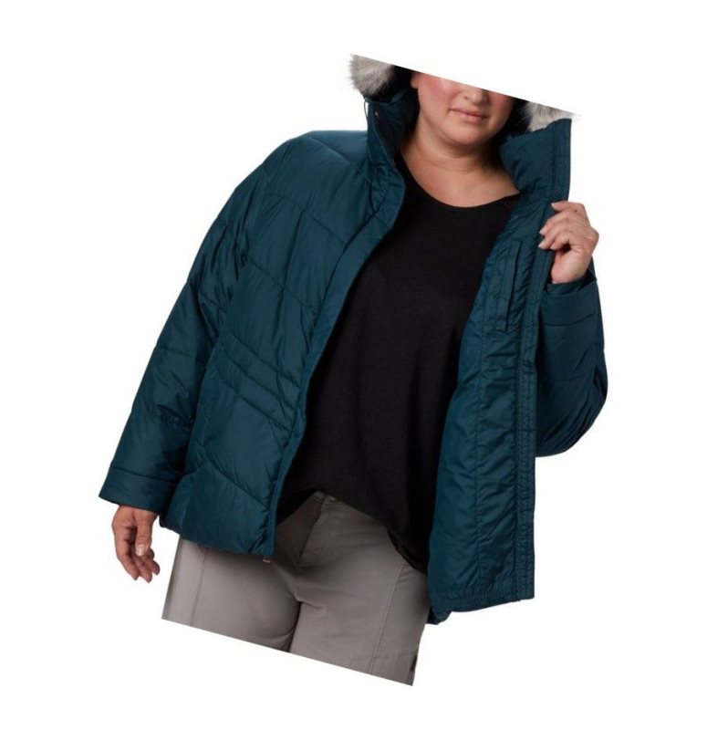 Columbia Peak to Park Insulated Plus Size Mont Kadın Mavi | 59207-VSPK