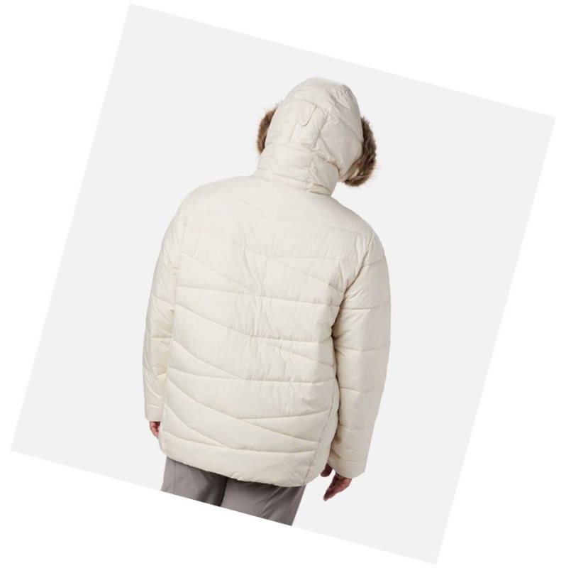Columbia Peak to Park Insulated Plus Size Mont Kadın Krema | 43017-OCZK