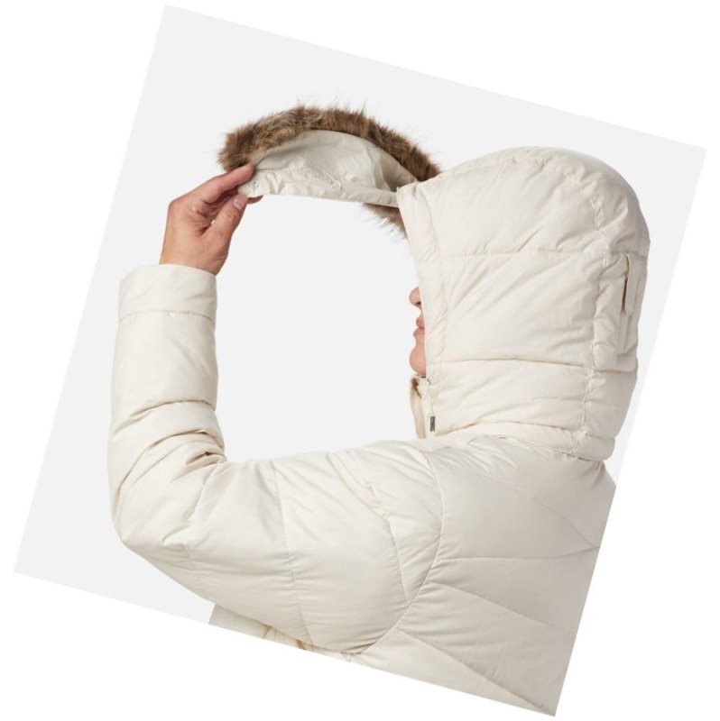 Columbia Peak to Park Insulated Plus Size Mont Kadın Krema | 43017-OCZK