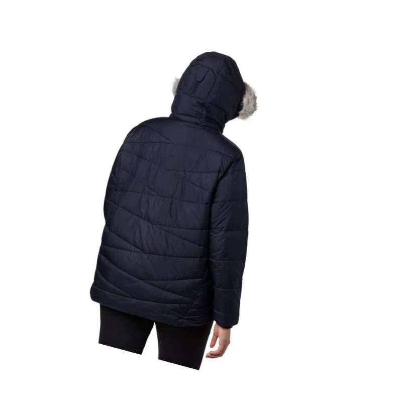 Columbia Peak to Park Insulated Plus Size Mont Kadın Lacivert | 15842-RPSV