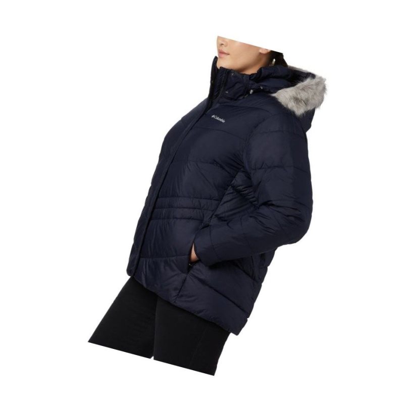 Columbia Peak to Park Insulated Plus Size Mont Kadın Lacivert | 15842-RPSV