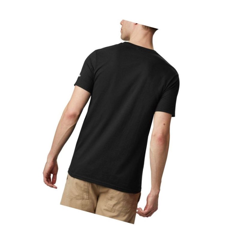 Columbia Pegasus Cotton Tişört Erkek Siyah | 34876-IMQV