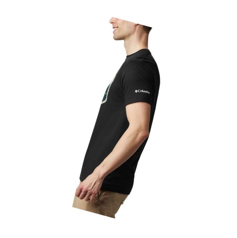 Columbia Pegasus Cotton Tişört Erkek Siyah | 34876-IMQV
