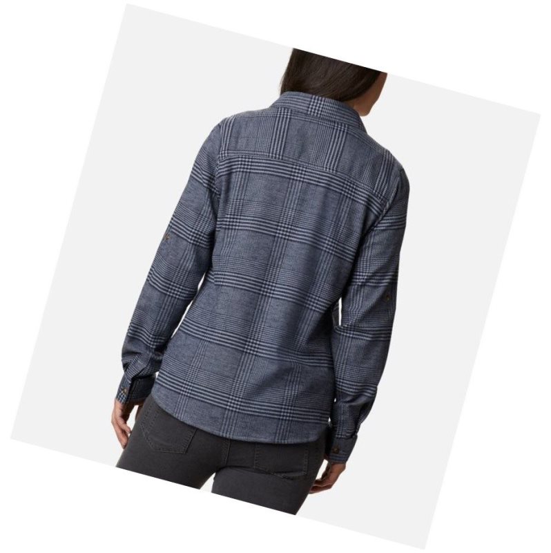 Columbia Pine Street Stretch Flannel Gömlek Kadın Gri | 61798-CTPA