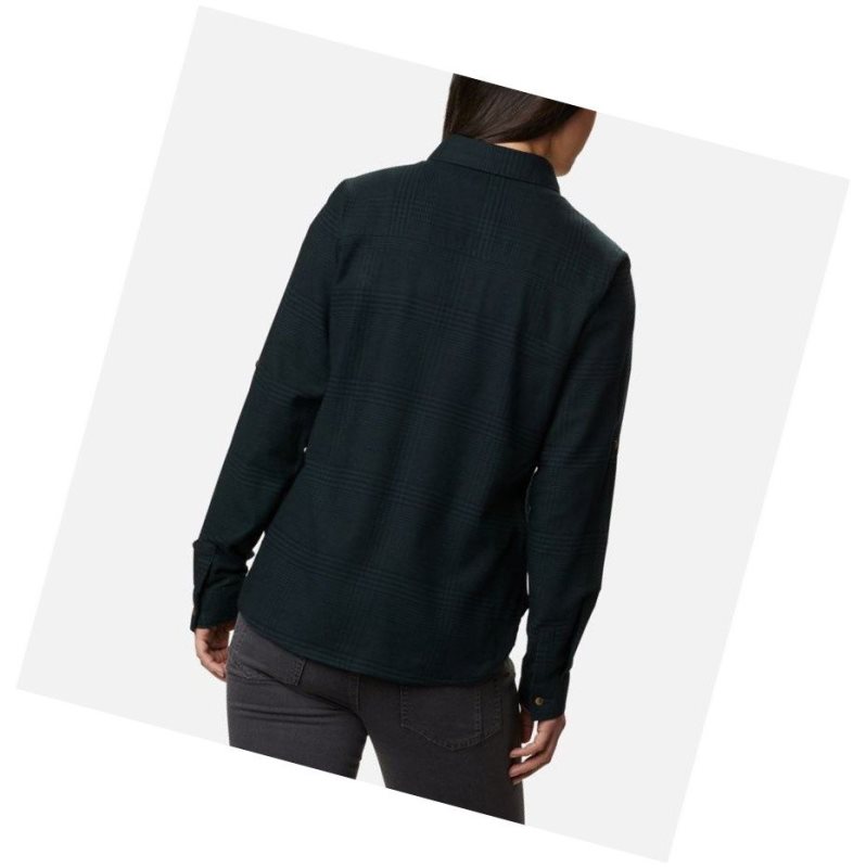 Columbia Pine Street Stretch Flannel Gömlek Kadın Yeşil | 49537-QSGE
